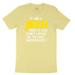 If I Was a Jedi Toddler Short Sleeve Tee - Yellow