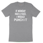 If Monday Had a Face I Would Punch It Youth Short Sleeve Tee - Athletic Heather