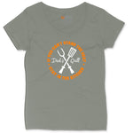 If You Can't Stand the Heat Stay in the Kitchen Ladies Curvy Tee - Bamboo Blackout