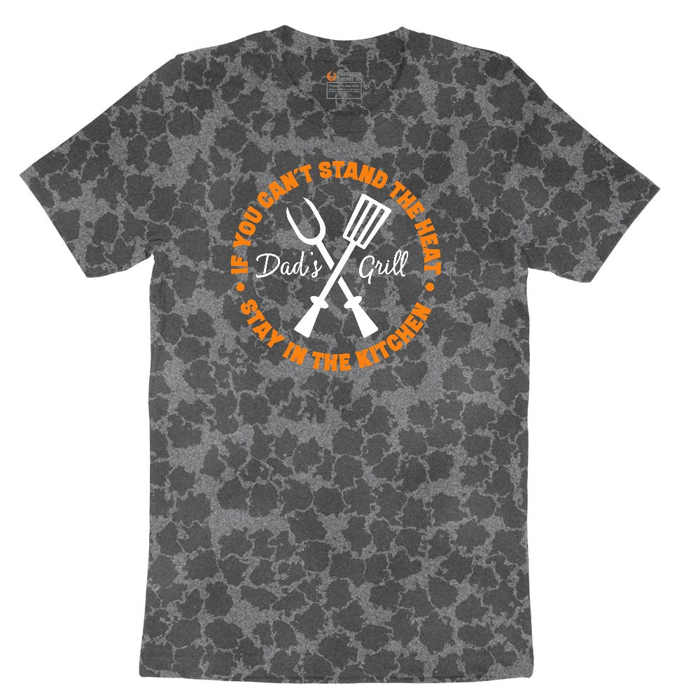 If You Can't Stand the Heat Stay in the Kitchen Ladies Short Sleeve Tee - Black Leopard