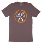 If You Can't Stand the Heat Stay in the Kitchen Ladies Short Sleeve Tee - Sangria Blackout