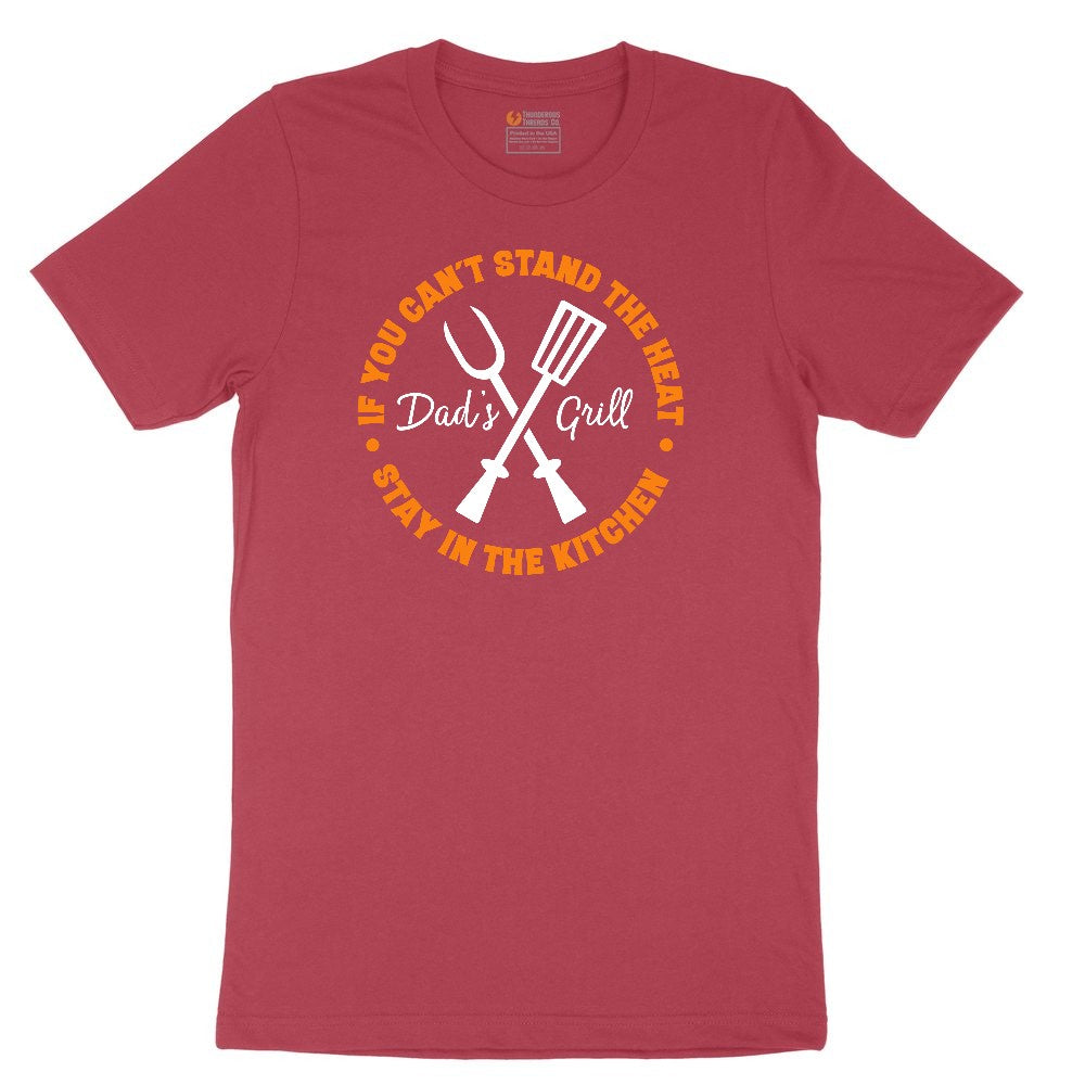 If You Can't Stand the Heat Stay in the Kitchen Ladies Short Sleeve Tee - Vintage Red