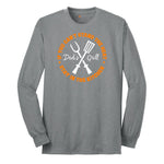 If You Can't Stand the Heat Stay in the Kitchen Long Sleeve Tee - Athletic Grey
