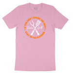 If You Can't Stand the Heat Stay in the Kitchen Youth Short Sleeve Tee - Candy Pink