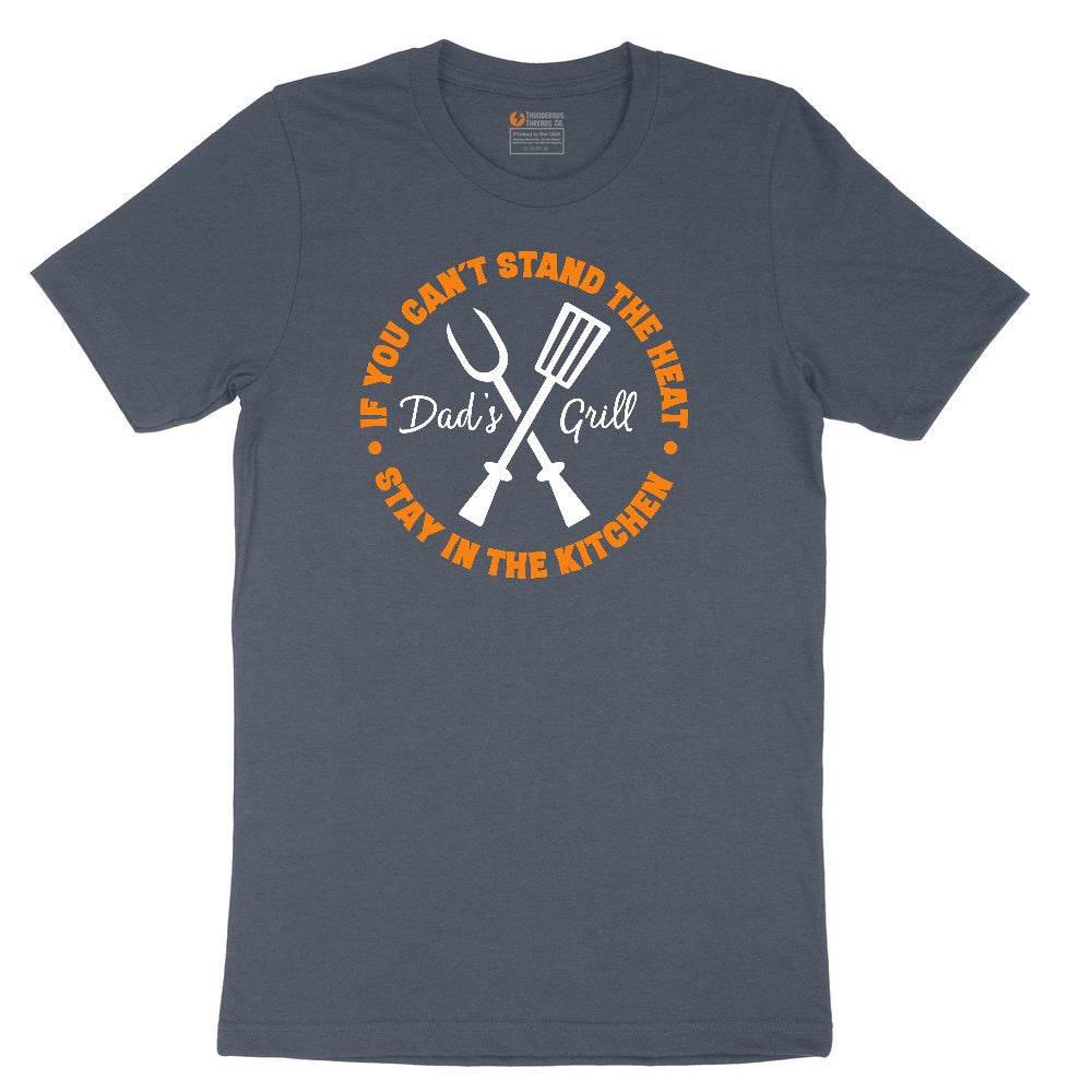 If You Can't Stand the Heat Stay in the Kitchen Youth Short Sleeve Tee - Heather Navy