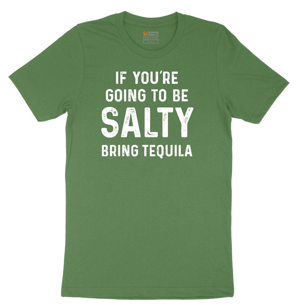 If You're Going to Be Salty Bring Tequila Youth Short Sleeve Tee - Athletic Kelly