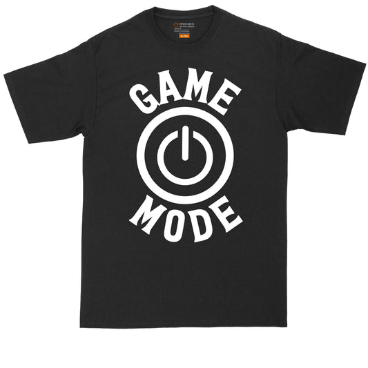 Game Mode On | Big and Tall Men T Shirt | Funny T-Shirt | Gamer Shirt | Graphic T-Shirt