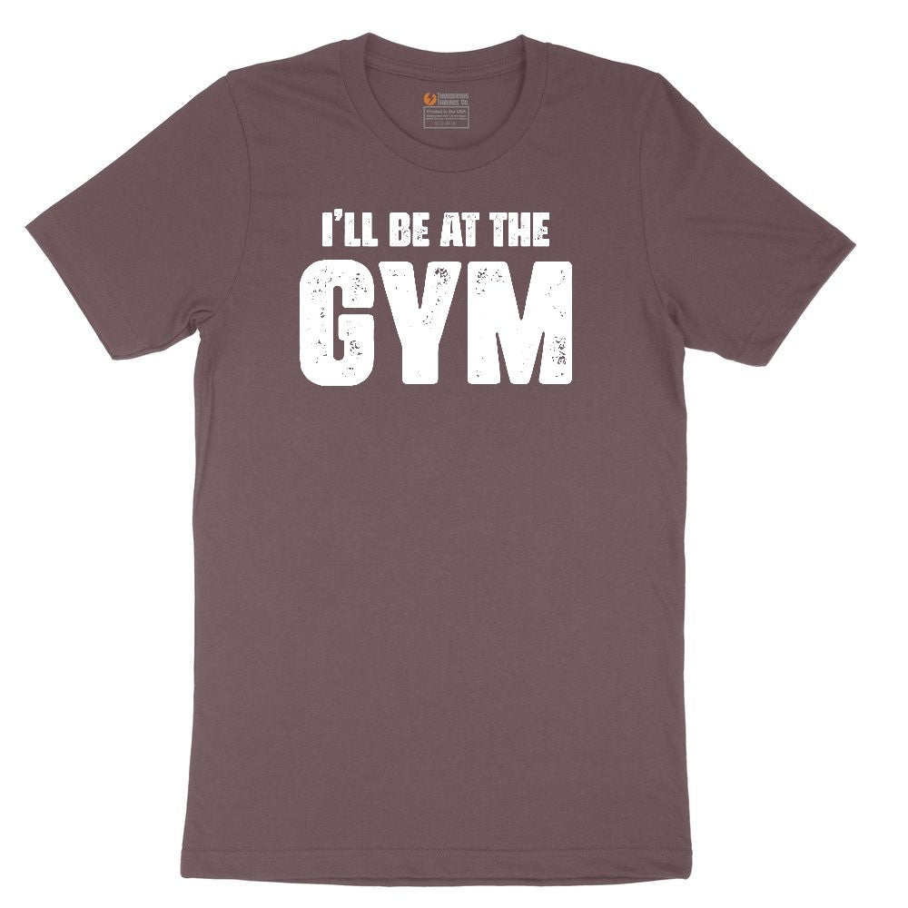 I'll Be at the Gym Ladies Short Sleeve Tee - Sangria Blackout