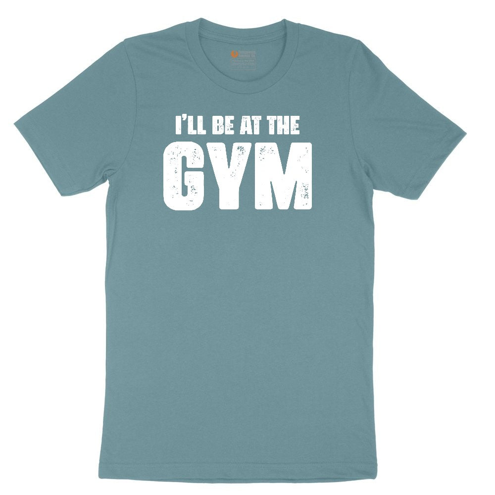 I'll Be at the Gym Ladies Short Sleeve Tee - Surf Blackout
