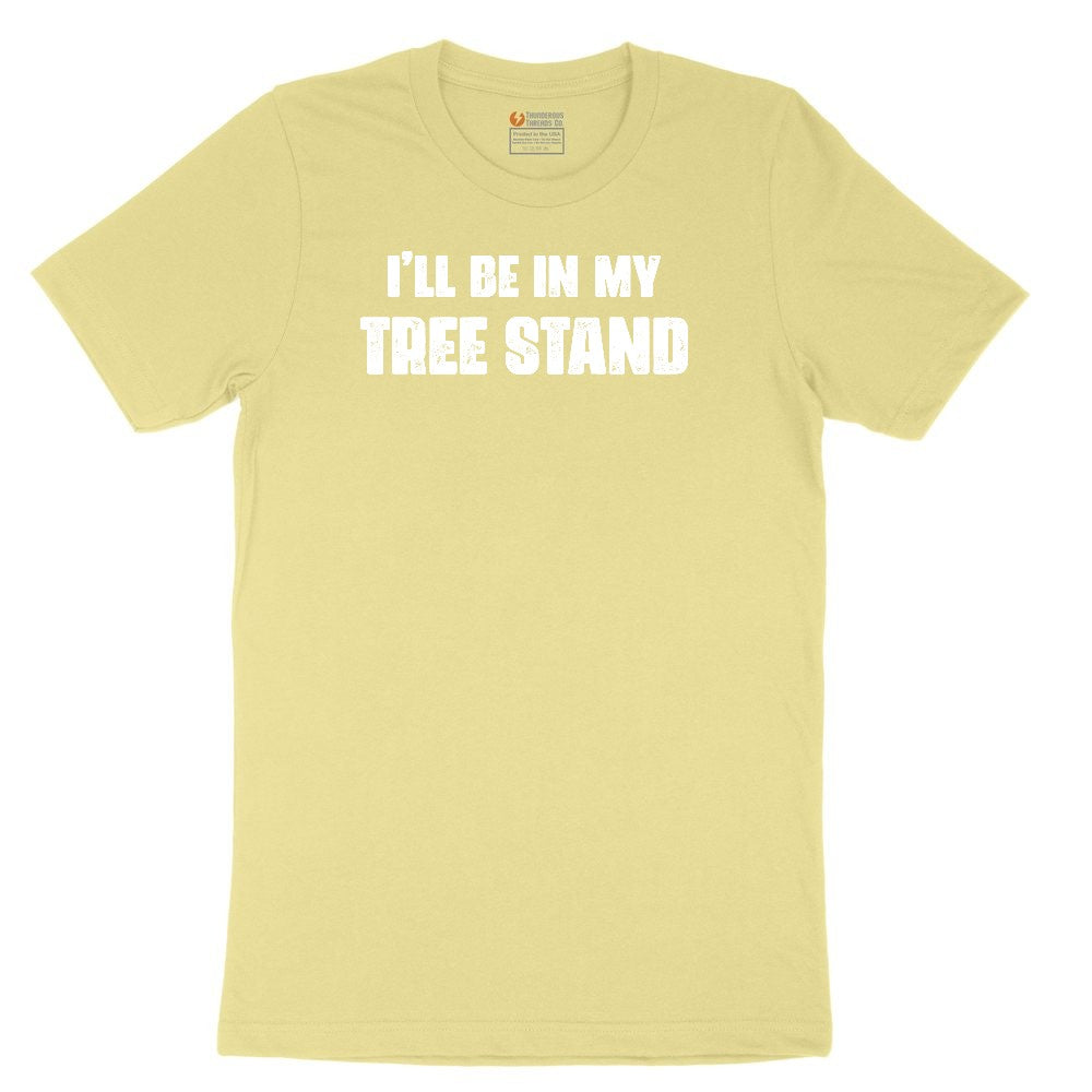 Ill Be In My Tree Stand Youth Short Sleeve Tee - Yellow