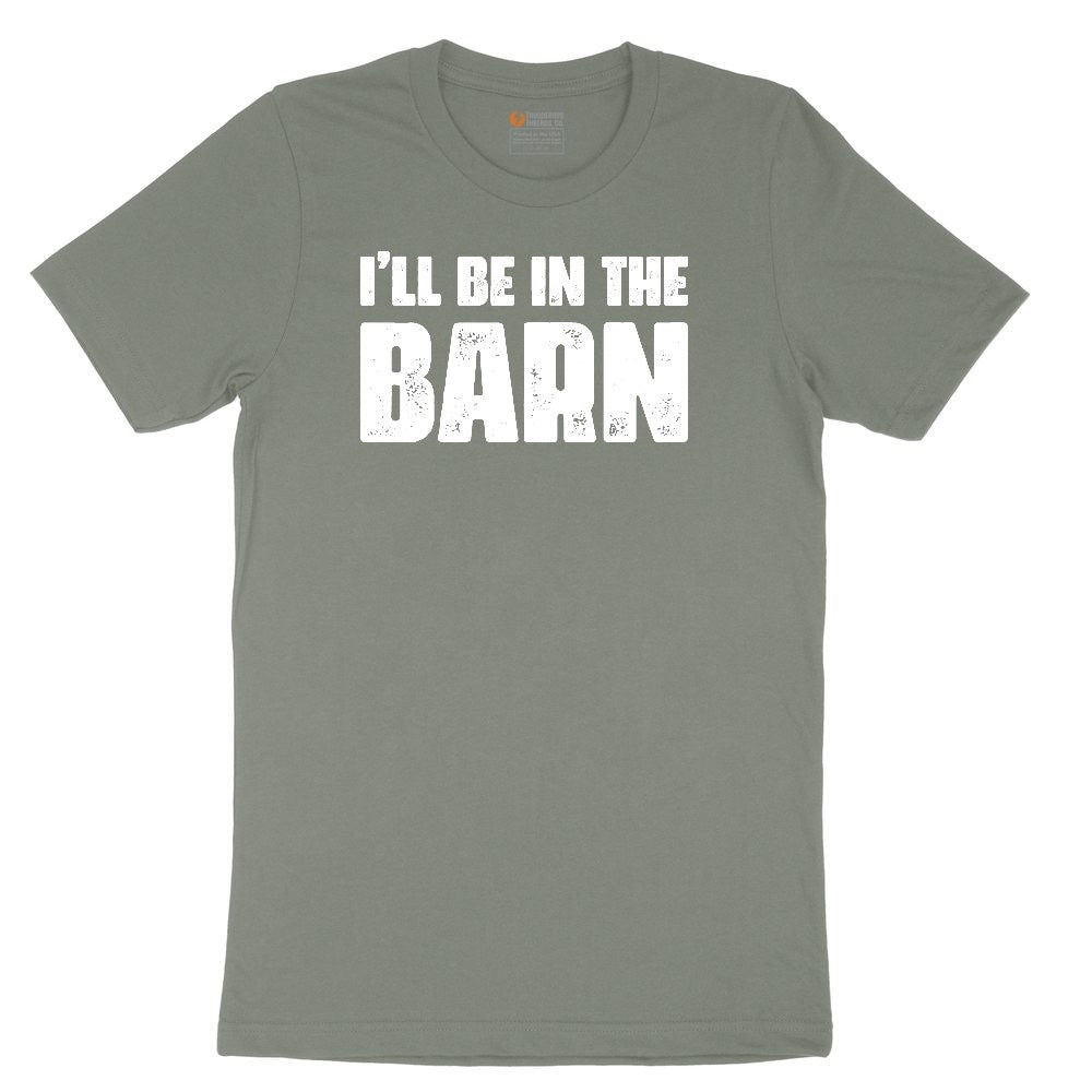 I'll Be in the Barn Ladies Short Sleeve Tee - Bamboo Blackout