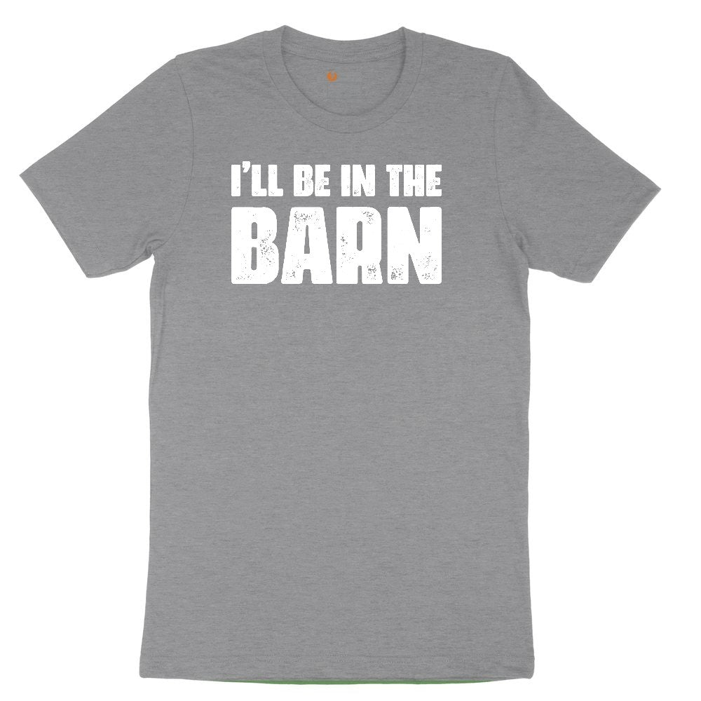 I'll Be in the Barn Toddler Short Sleeve Tee - Athletic Heather