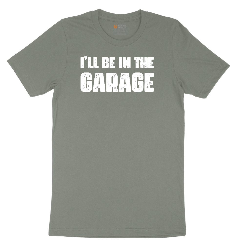 I'll Be in the Garage Ladies Short Sleeve Tee - Bamboo Blackout