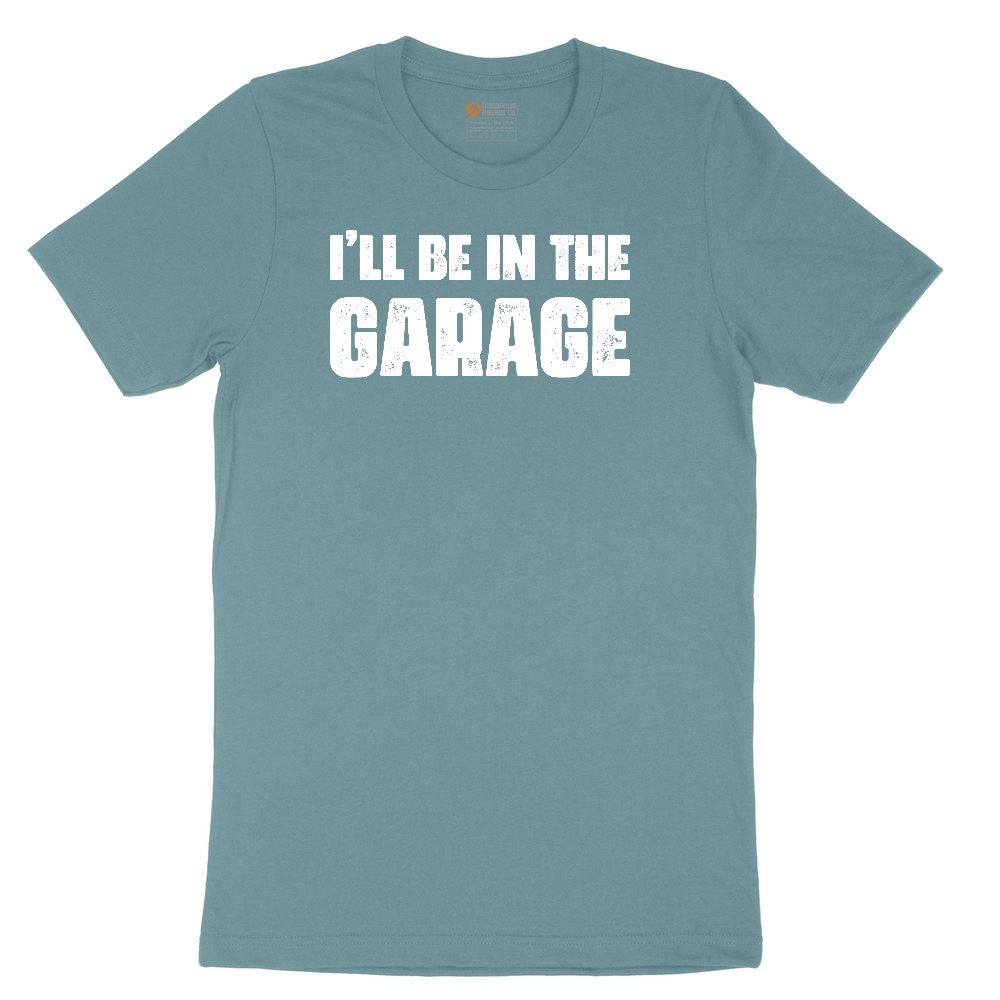 I'll Be in the Garage Ladies Short Sleeve Tee - Surf Blackout