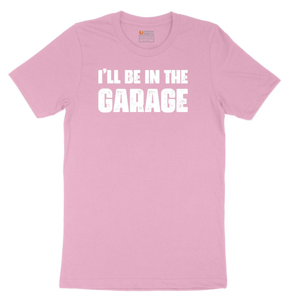 I'll Be in the Garage Youth Short Sleeve Tee - Candy Pink