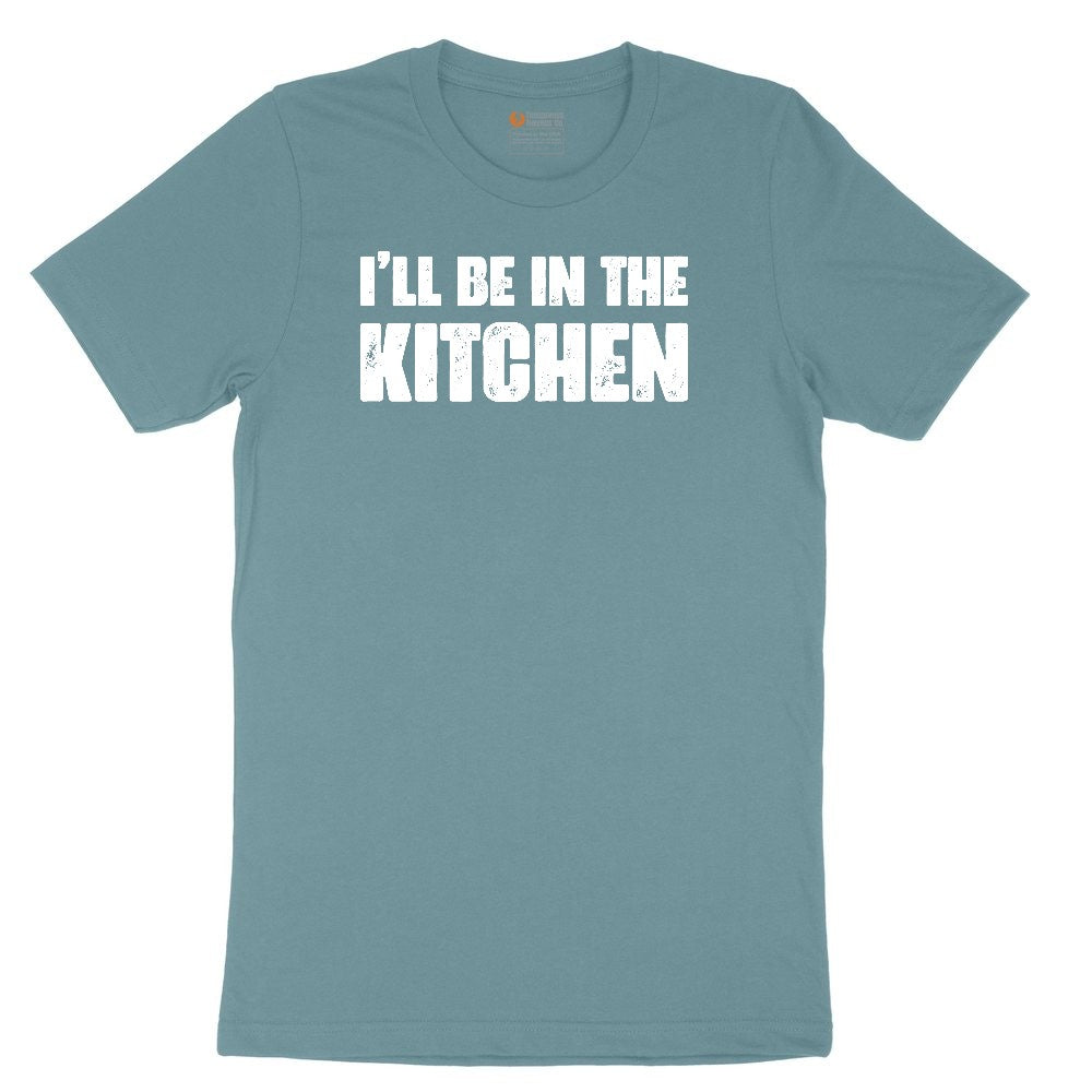 I'll Be in the Kitchen Ladies Short Sleeve Tee - Surf Blackout