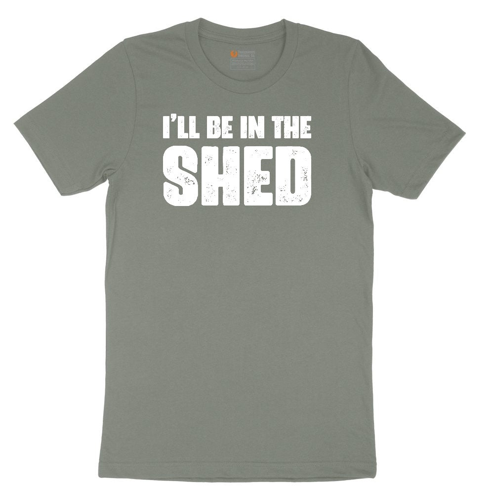 I'll Be in the Shed Ladies Short Sleeve Tee - Bamboo Blackout