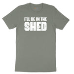 I'll Be in the Shed Ladies Short Sleeve Tee - Bamboo Blackout