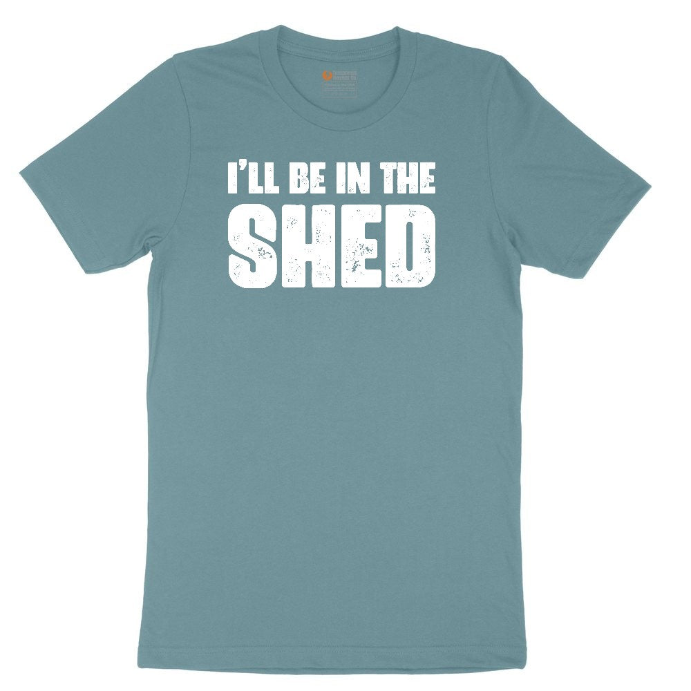 I'll Be in the Shed Ladies Short Sleeve Tee - Surf Blackout
