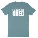 I'll Be in the Shed Ladies Short Sleeve Tee - Surf Blackout