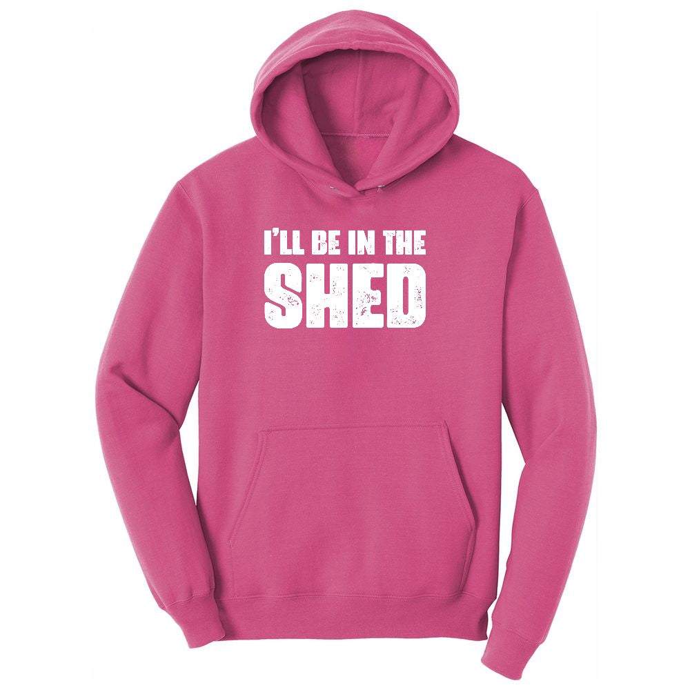 I'll Be in the Shed Youth Hoodie - Sangria