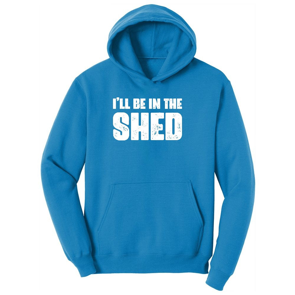 I'll Be in the Shed Youth Hoodie - Sapphire