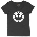 I'm a Rebel Ladies Curvy Tee - Black