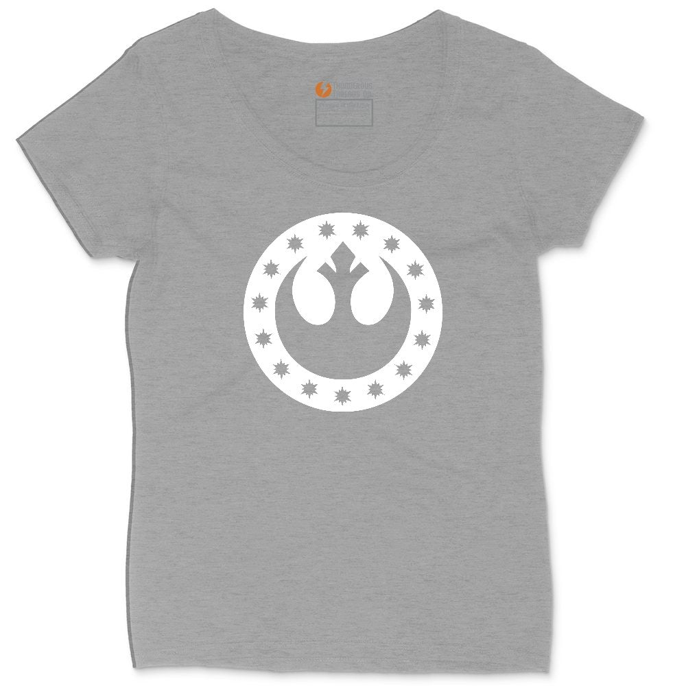 I'm a Rebel Ladies Curvy Tee - Granite Heather