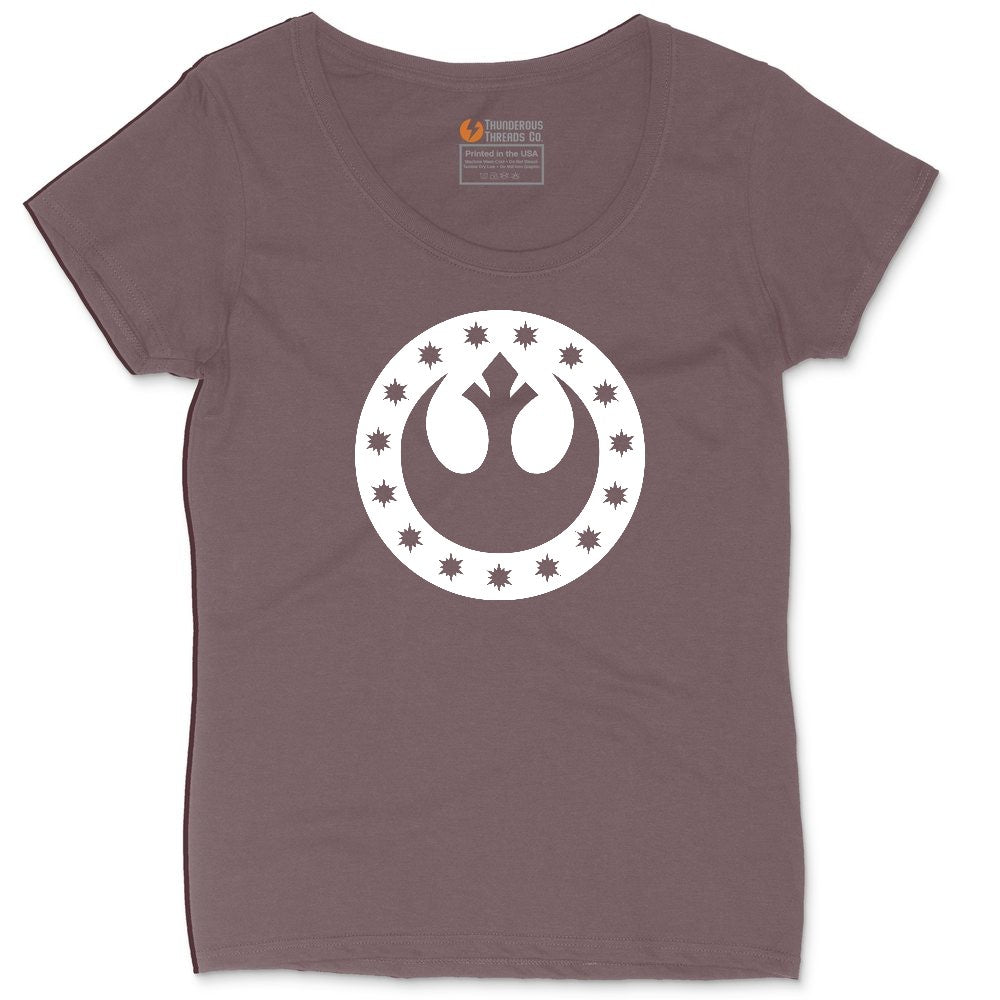 I'm a Rebel Ladies Curvy Tee - Sangria Blackout