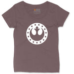 I'm a Rebel Ladies Curvy Tee - Sangria Blackout