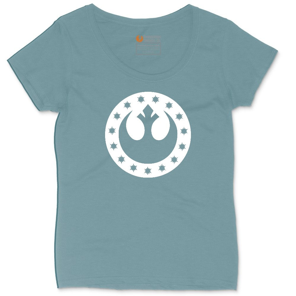 I'm a Rebel Ladies Curvy Tee - Surf Blackout