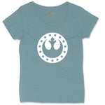 I'm a Rebel Ladies Curvy Tee - Surf Blackout