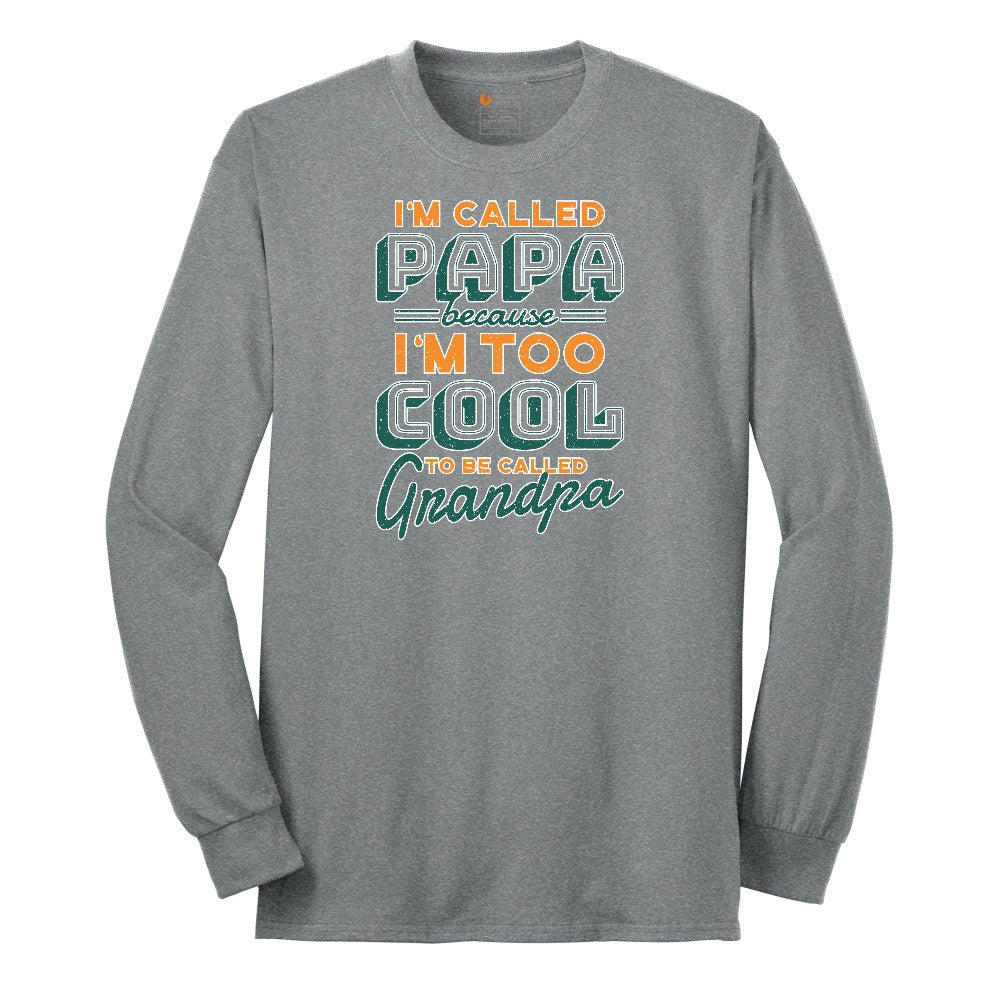 I'm Called Papav Long Sleeve Tee - Athletic Grey