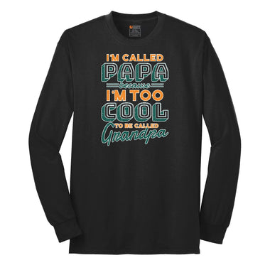 I'm Called Papav Long Sleeve Tee - Jet Black