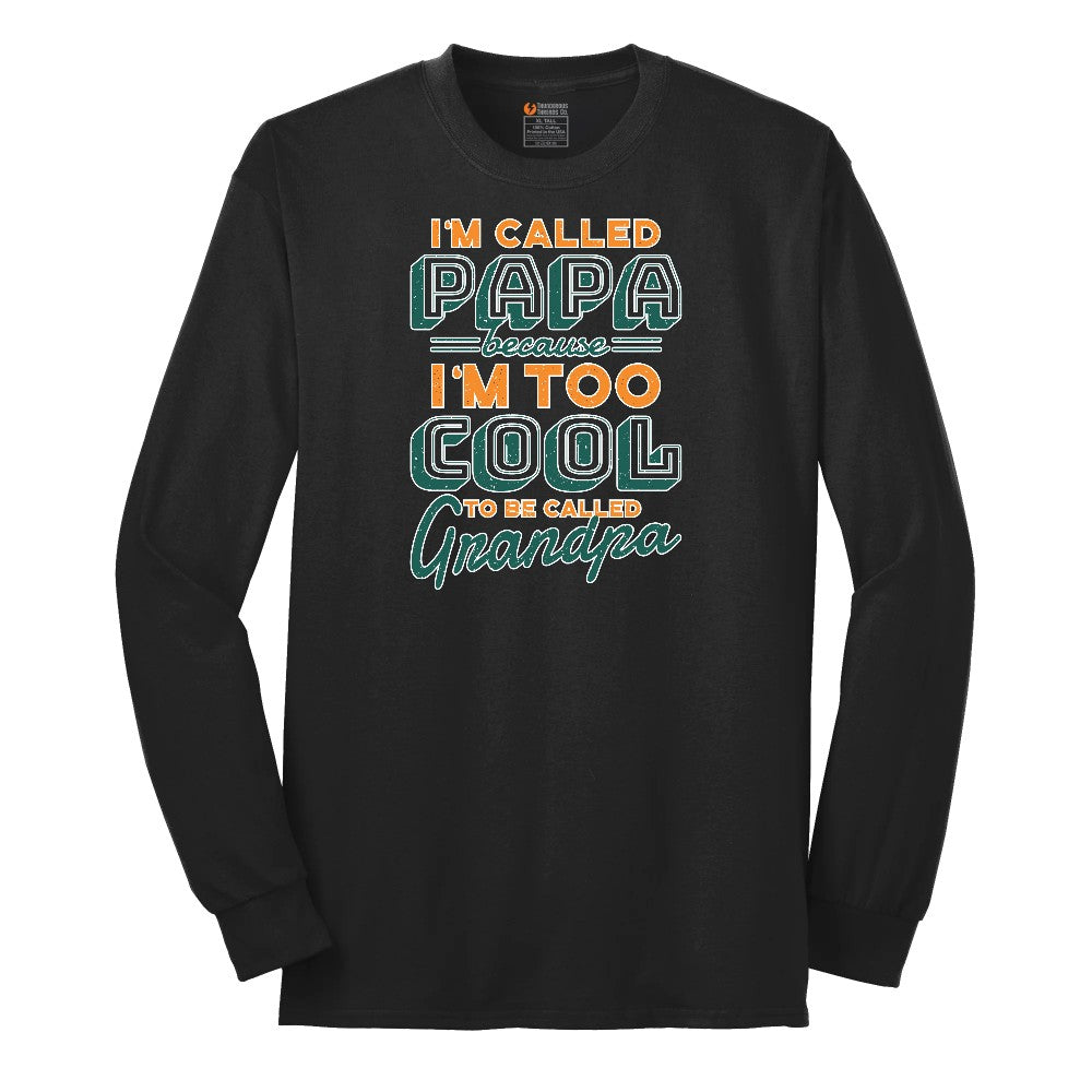 I'm Called Papav Long Sleeve Tee - Jet Black