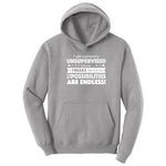 I'm Currently Unsupervised - Mens & Ladies T-Shirt Hoodie - Athletic Heather