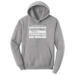 I'm Currently Unsupervised Toddler Hoodie - Athletic Heather