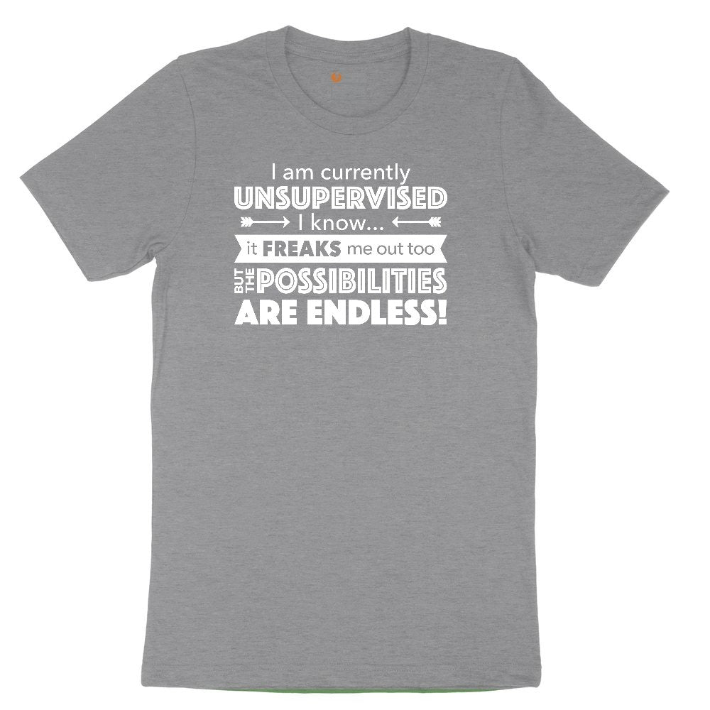 I'm Currently Unsupervised Toddler Short Sleeve Tee - Athletic Heather