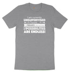 I'm Currently Unsupervised Youth Short Sleeve Tee - Athletic Heather