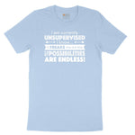I'm Currently Unsupervised Youth Short Sleeve Tee - Light Blue