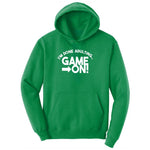 I'm Done Adulting Game On - Mens & Ladies T-Shirt Ladies Hoodie - Kelly Green