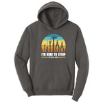 I'm Here to Strip Electrical Wires Hoodie - Charcoal