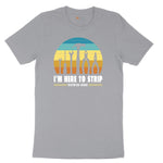 I'm Here to Strip Electrical Wires Short Sleeve Tee - Athletic Heather Grey