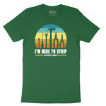 I'm Here to Strip Electrical Wires Short Sleeve Tee - Athletic Kelly