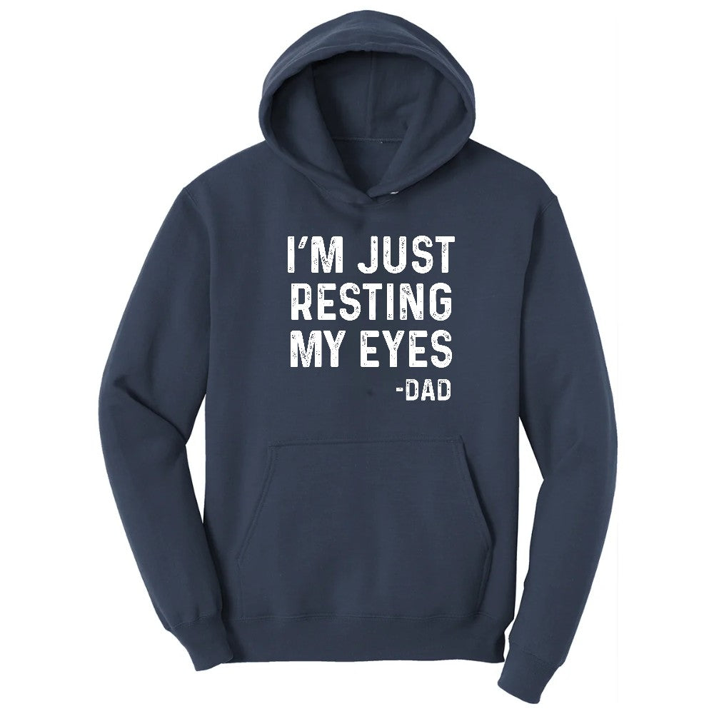 I'm Just Resting My Eyes Hoodie - Navy