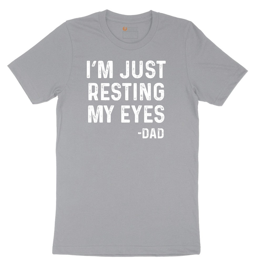 I'm Just Resting My Eyes Short Sleeve Tee - Athletic Heather Grey