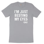 I'm Just Resting My Eyes Short Sleeve Tee - Athletic Heather Grey