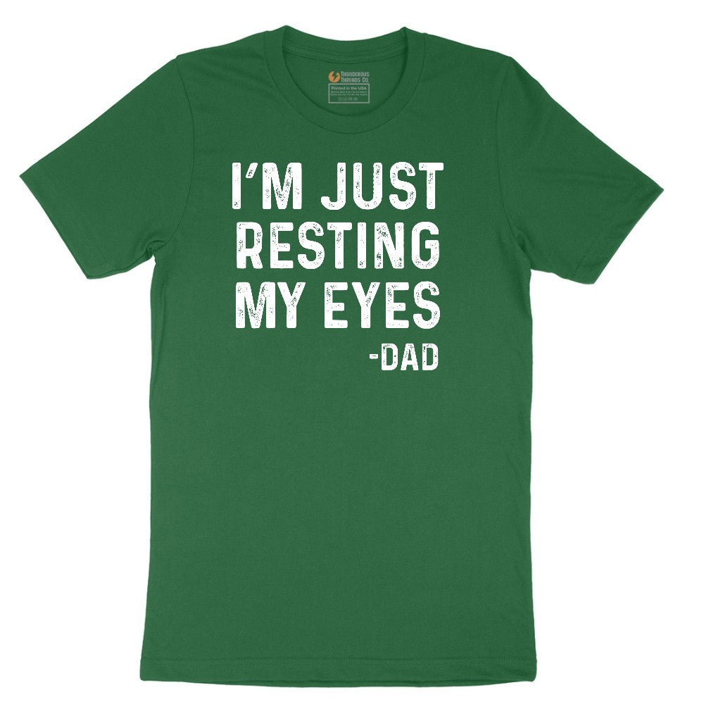 I'm Just Resting My Eyes Short Sleeve Tee - Athletic Kelly