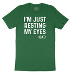 I'm Just Resting My Eyes Short Sleeve Tee - Athletic Kelly