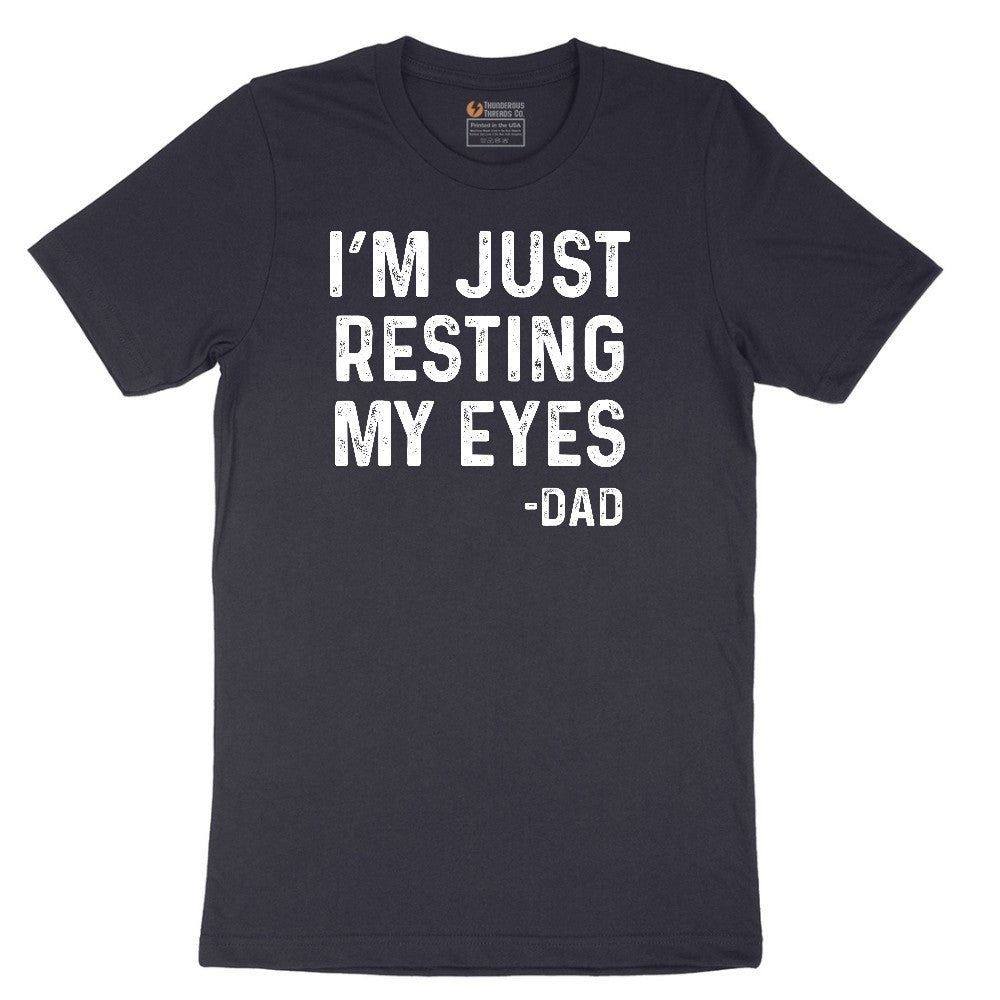 I'm Just Resting My Eyes Short Sleeve Tee - Deep Navy